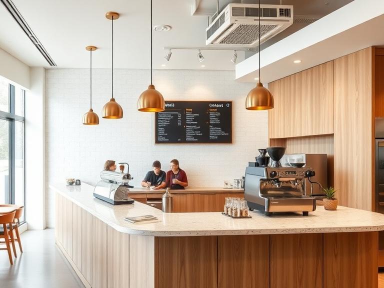 Finished cafe counter fit-out in Bangsar