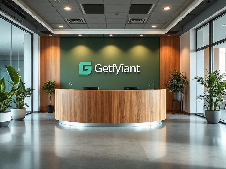 Modern reception lobby of an office in Puchong
